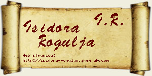 Isidora Rogulja vizit kartica